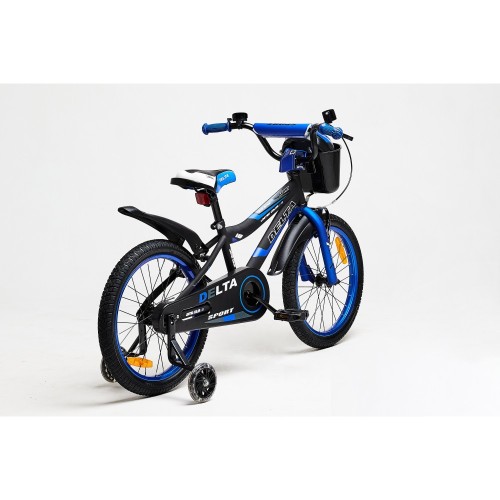 Детский велосипед Delta Sport 16 синий + шлем в подарок