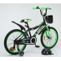 Детский велосипед Delta Sport 18 зеленый + шлем в подарок