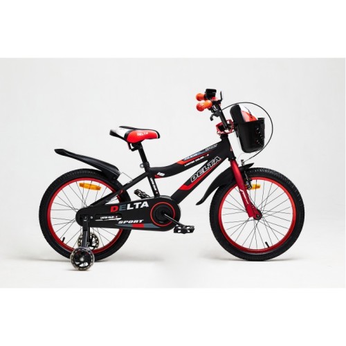 Детский велосипед Delta Sport 16 красный + шлем в подарок