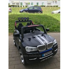 Двухместный детский электромобиль Electric Toys BMW X5 EVA Lux + усиленный аккум 12v 10ah