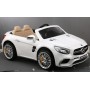 Электромобиль детский Mercedes-Benz SL65 белый +сьемный АКБ + мощ. ы+лецензия 