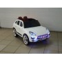 Детский электромобиль Electric Toys Porsche Macan Lux кожаное сиденье, светодиодные огни, мягкие EVA!!! белый