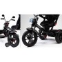 Детский трёхколёсный велосипед Chopper Trike CH1 с сидением вращающемся на 180 град надувные колеса амортизаторы регулируемая спинка черный матовый