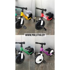Велосипед - беговел 2 в 1, съёмные педали и поддерживающие колёса, 4 цвета