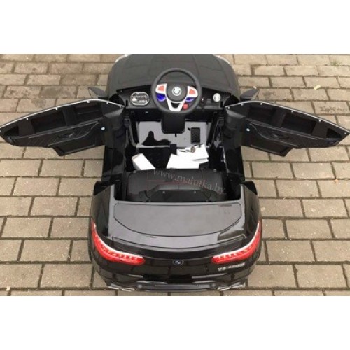 Детский электромобиль Electric Toys BMW Х6 LUX 4x4 2024г ПОЛНЫЙ ПРИВОД цвет Черный (автокраска) 4 по 35W, функция качания 