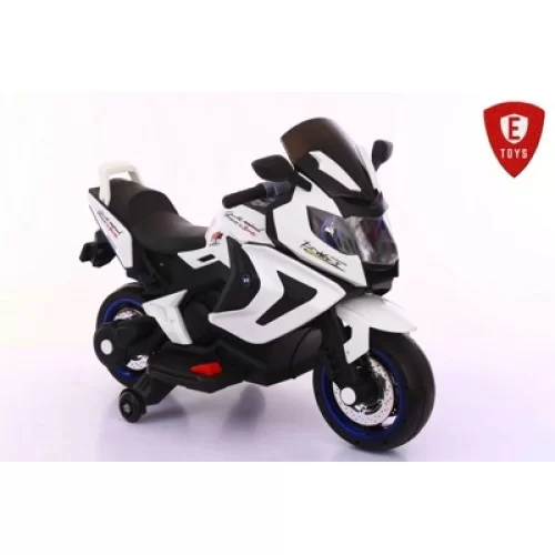 Детский Электромобиль мотоцикл BMW 1500 c 2- ами, 12 вольт, мягкие бесшумные EVA, кожаное сиденье