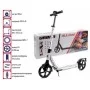 Самокат двухколесный Slider Urban All Road SU4 до 100кг голубой на белой раме 