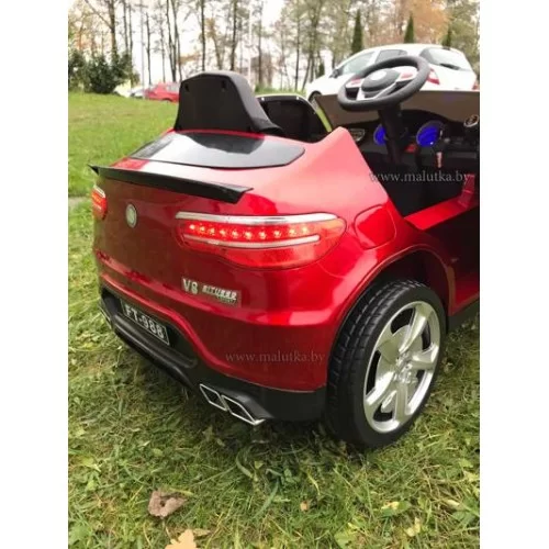 Детский электромобиль Electric Toys Мercedes GLS Coupe LUX 4Х4 ПОЛНЫЙ ПРИВОД цвет Спелая Вишня (автокраска) 4 по 35W, функция качания 